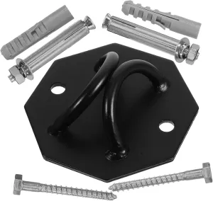 1 Set Heavy Duty Ceiling Mounting Plate for Hammocks Swings Sturdy Design Easy Installation High Load Capacity for Climbing Ropes Sandbags More