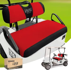 10L0L Elastic Golf Cart Seat Covers for EZGO TXT RXV, Club Car DS and Most Original Front Seat, Sandwich Material, A Perfect Balance of Warmth in Winter and Cooling in Summer