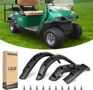 10L0L Golf Cart Standard Fender Flares Front and Rear for EZGO TXT 1998-2013 Gas/Electric Golf Carts with Metal Hardware (Set of 4)-NOT For Modified Vehicles