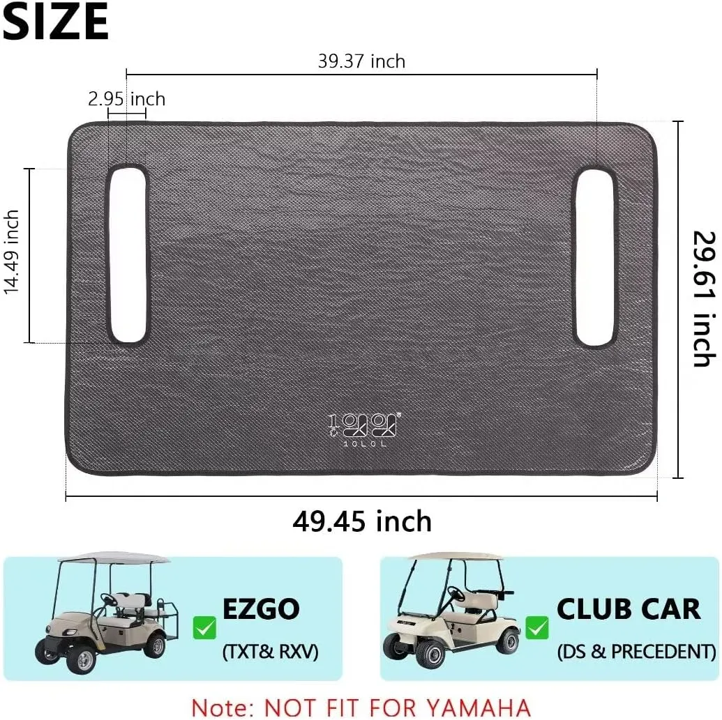 10L0L Universal Golf Cart Seat Cover Blanket Cushion Cover for EZGO TXT RXV/Club Car DS Precedent, Seat Towel for 2/4 Person Seats Suitable for All Weather