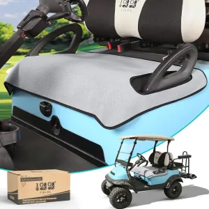 10L0L Universal Golf Cart Seat Cover Blanket Cushion Cover for EZGO TXT RXV/Club Car DS Precedent, Seat Towel for 2/4 Person Seats Suitable for All Weather