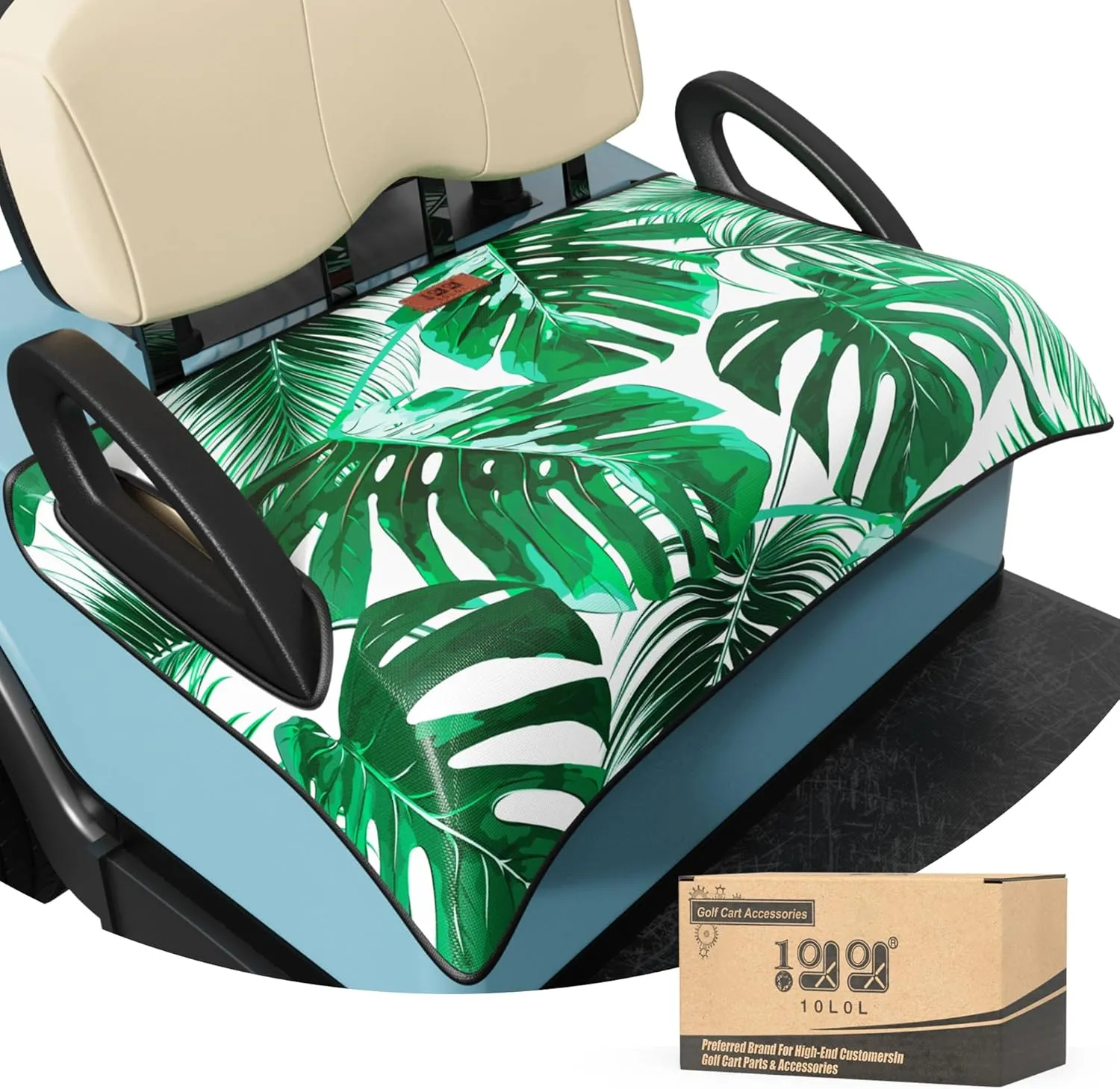 10L0L Universal Golf Cart Seat Cover Blanket Cushion Cover for EZGO TXT RXV/Club Car DS Precedent, Seat Towel for 2/4 Person Seats Suitable for All Weather
