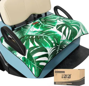 10L0L Universal Golf Cart Seat Cover Blanket Cushion Cover for EZGO TXT RXV/Club Car DS Precedent, Seat Towel for 2/4 Person Seats Suitable for All Weather
