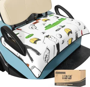 10L0L Universal Golf Cart Seat Cover Blanket Cushion Cover for EZGO TXT RXV/Club Car DS Precedent, Seat Towel for 2/4 Person Seats Suitable for All Weather