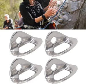 10Pcs Climbing Hanger, Lightweight Stainless Steel Rock Climbing Anchors, for Cave Exploration Engineering Protection
