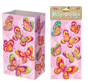 12 Butterfly Paper Bags