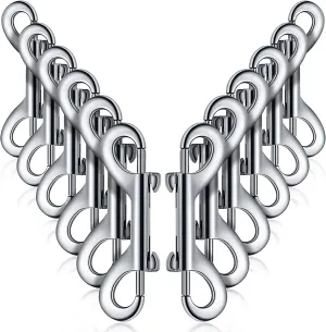 12 Pieces Double Ended Bolt Snaps Hook Zinc Alloy Double Trigger Clips Home Pet Accessory for Linking Dog Leash Collar Leash Key Chain Horse Tack Pet Sling Feed Buckets (3.5 Inch)