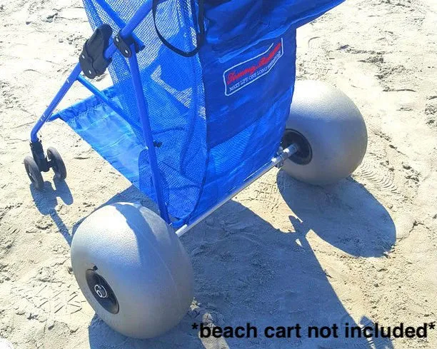12" Pungo Balloon Wheels | Replacement Sand Tires for Beach Cart or Kayak Dolly