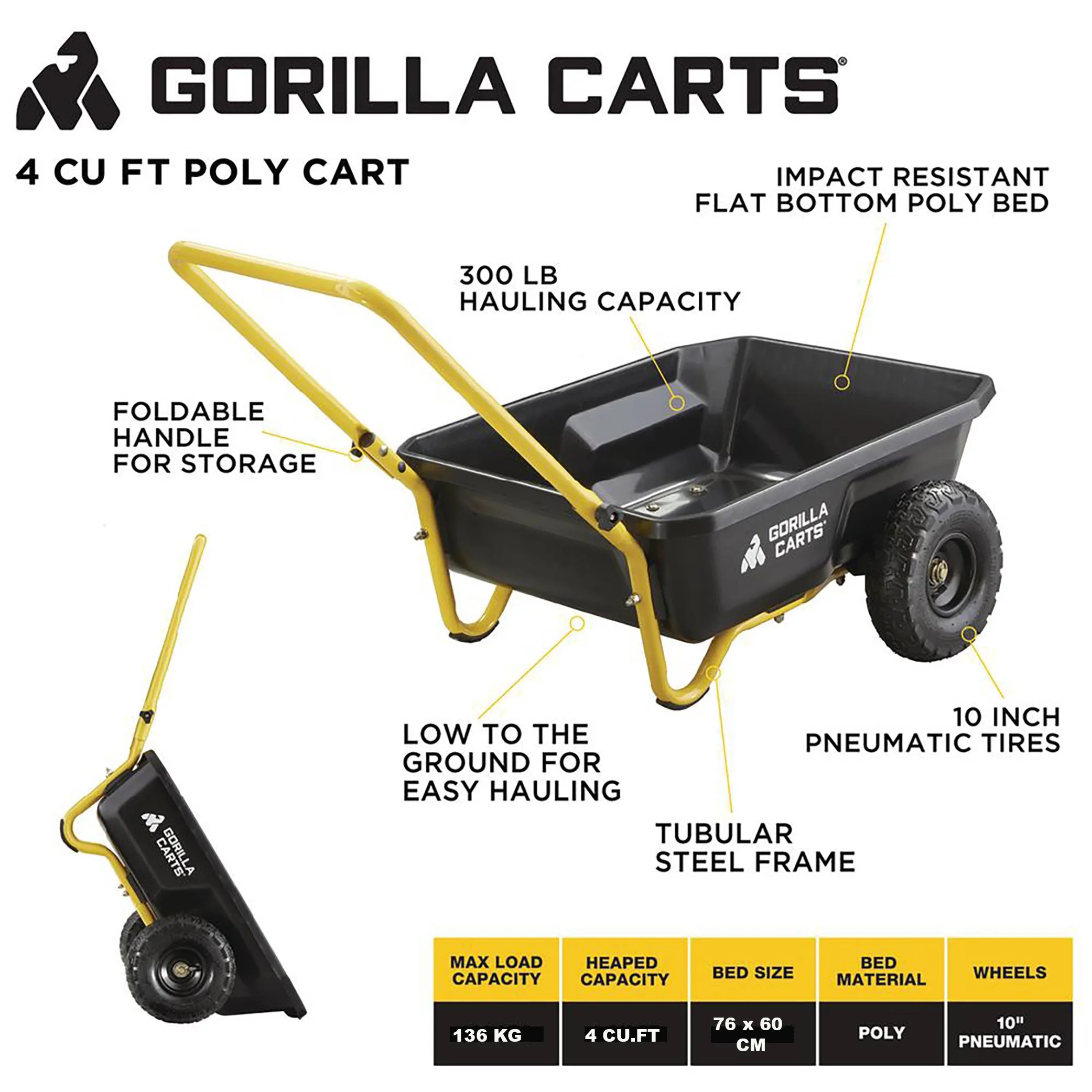 136KG YARD CART