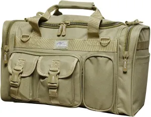 18" 1200 cu.in. Tactical Duffle Military Molle Gear Shoulder Strap Range Bag TAN