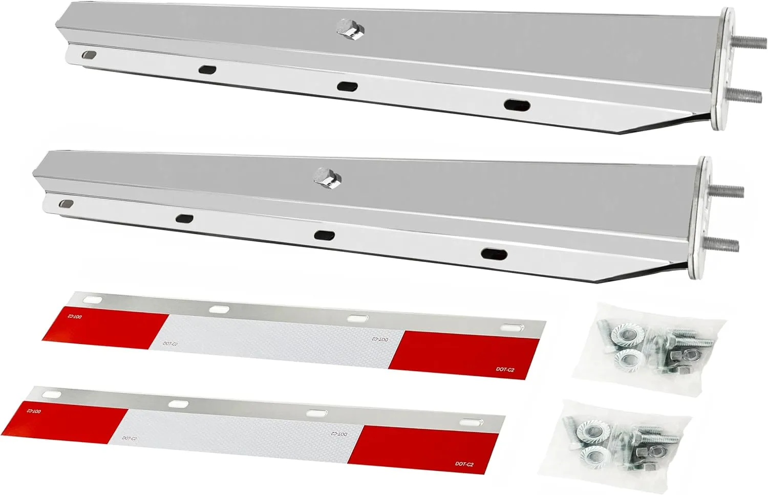 2 1/2" Bolt Tapered Mud Flap Hangers for Semi Trucks Mud Flap Mudflaps Hanger Semi Truck Mud Flap Bracket Spring Loaded Mud Flap Mount Semi Mudguard Hanger