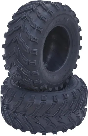2 Pack Of 24x9-11 Atv Tires,6PR All Terrain Atv Tires 24x9-11 For 4 Wheeler Tires Atv Utv Mud Sand Off Road Trail Tire,Not Include Tubeless