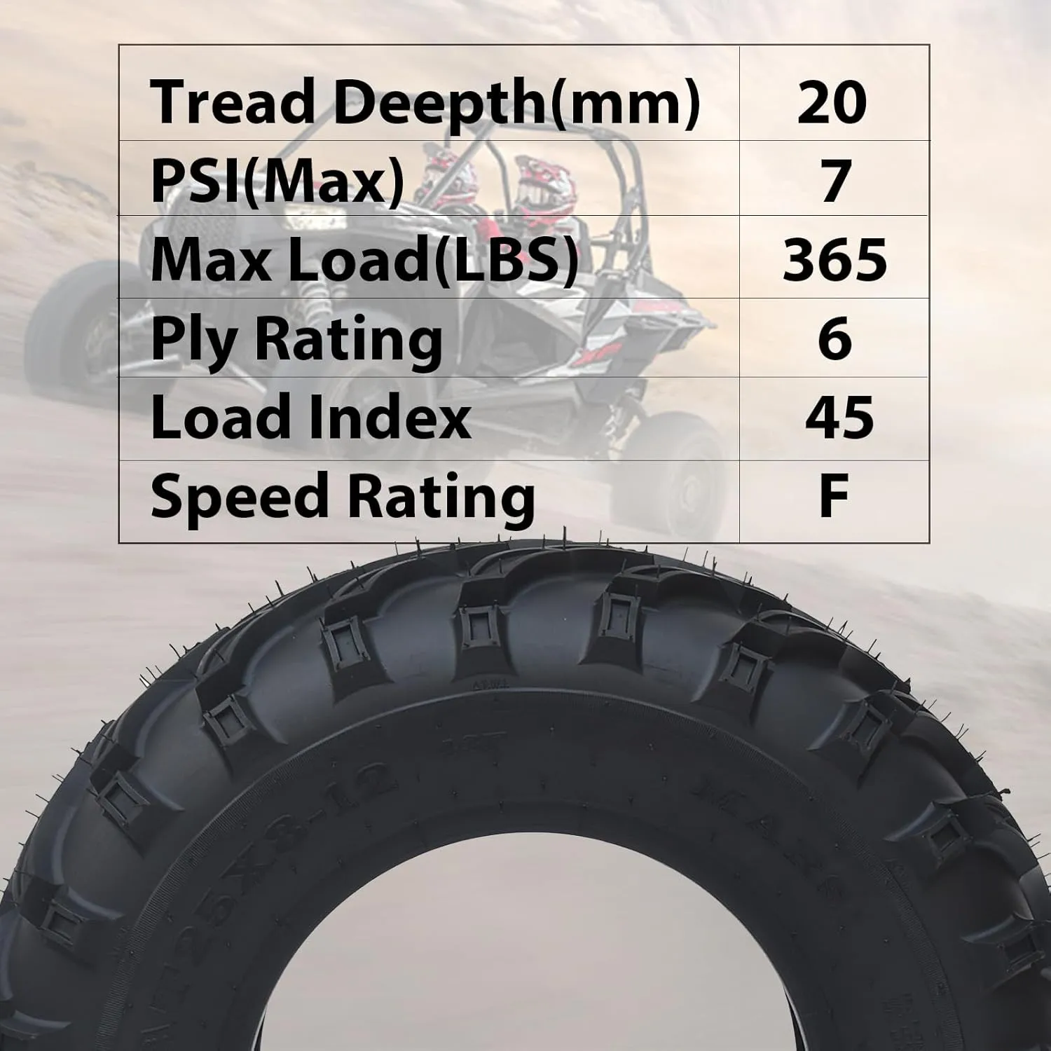 2 Pack Of 24x9-11 Atv Tires,6PR All Terrain Atv Tires 24x9-11 For 4 Wheeler Tires Atv Utv Mud Sand Off Road Trail Tire,Not Include Tubeless