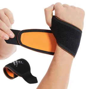2 Pack Wrist Compression Strap and Brace, Sport Wrist Support for Women and Men – Ideal for Work,Fitness, Weightlifting, Yoga, Sports,Tendonitis – Adjustable Splint Fits Right and Left Hand