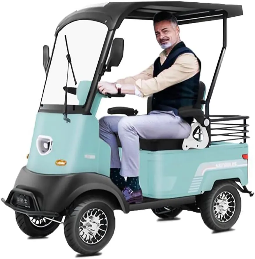 2 Passenger Golf Cart & Electric Golf Cart&with Extra Large Capacity Storage Trunk&Independent Suspension for Golf|Suitable for Golf| Hunting|Scenic Spots|Hotels|Beaches|Schools and Farms