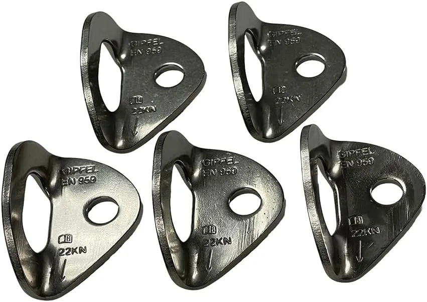 22kN Bolt Hanger Stainless Steel Climbing Anchor Reliable and Durable Climbing Gear, Pack of 5