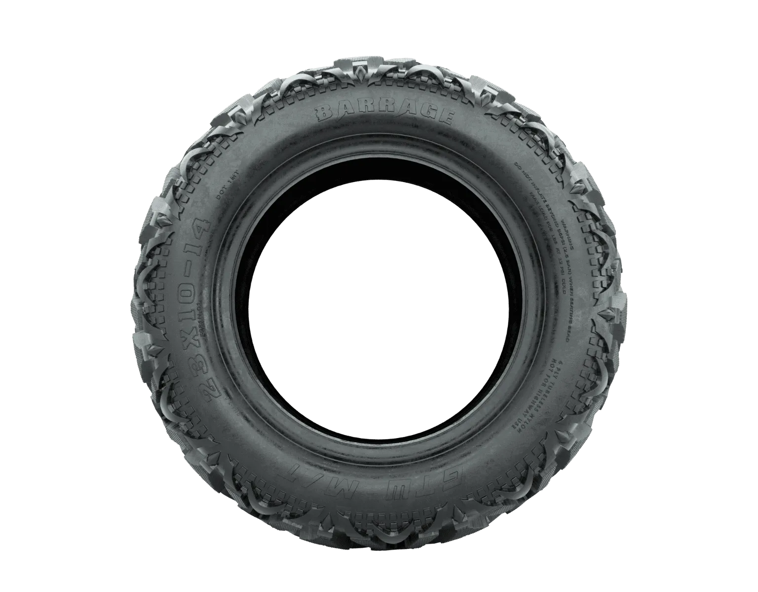 23" Tall GTW Barrage Mud Terrain 23X10-14 Golf Cart Tire