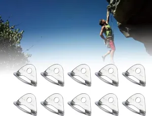 25kN Stainless Steel Bolt Hanger, 10Pcs Bolt Hanger, Lightweight Stainless Steel Rock Climbing Anchors for Rock Climbing, Cave Exploration, Rappelling, Engineering , Aeri