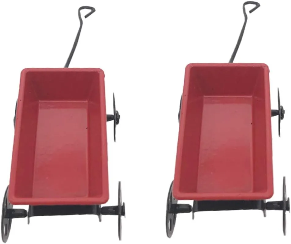 2sets Dollhouse Garden Decor Realistic Home Decoration for Mini House Accessories and 2pcs*2