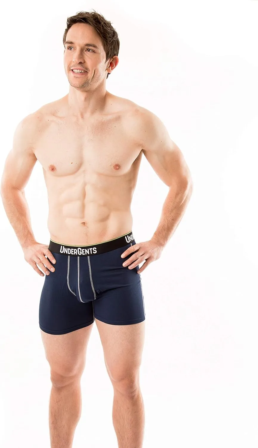 3 Pack Men's Boxer Brief Underwear. More Comfort Without Compression