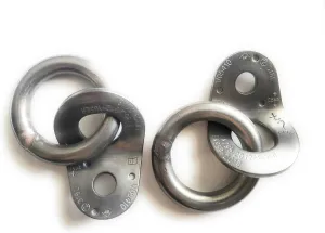 316 SS 3/8"" Ring Anchor - 2 Pack, Standard, Silver