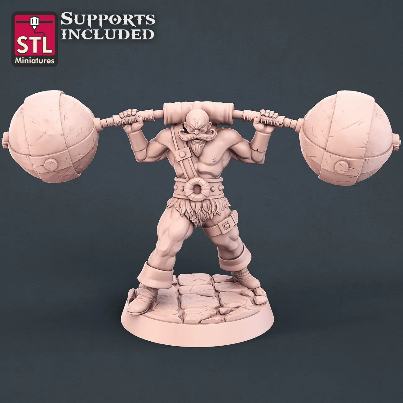 3D Printed STL Miniatures Carnival Set 28mm - 32mm War Gaming D&D