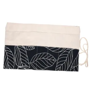 3pcs Makeup Rolling Case Pouch Cosmetic Container for Students Rolling Wrap Bag Organizer Slots for Pens and Brushes School Supplies Storage