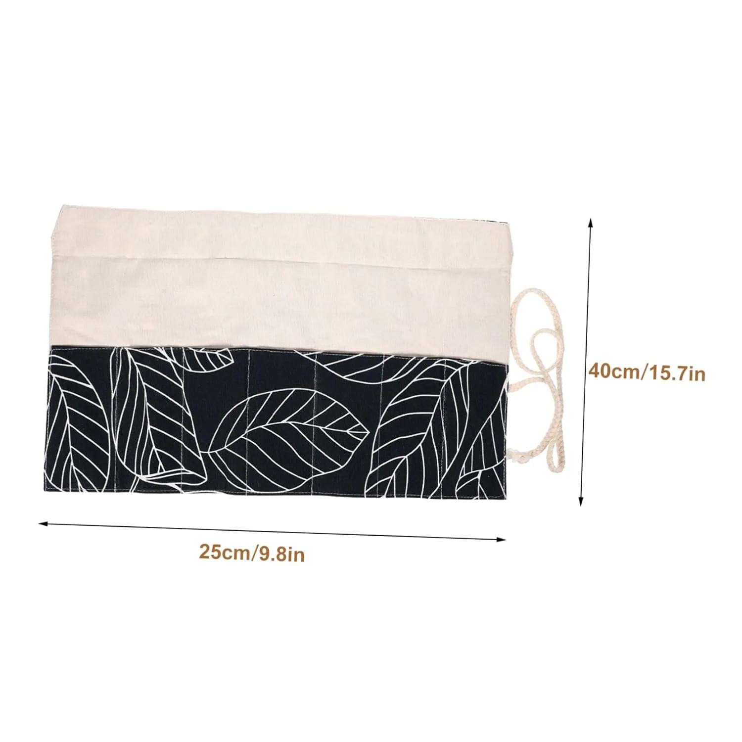 3pcs Makeup Rolling Case Pouch Cosmetic Container for Students Rolling Wrap Bag Organizer Slots for Pens and Brushes School Supplies Storage