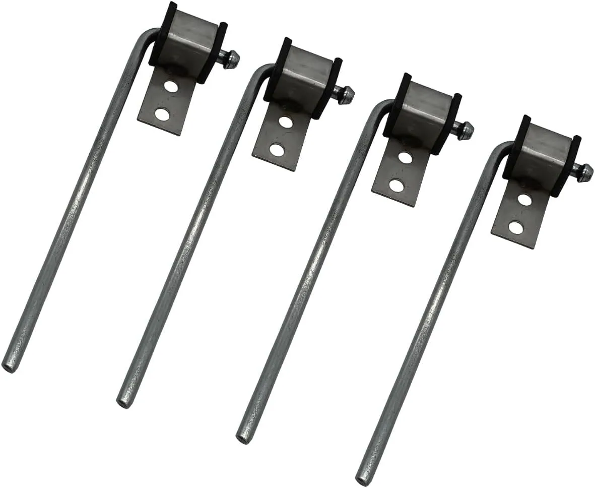 4 Pack Universal Exhaust Hanger Rod Weld On Heavy Duty Exhaust Bracket Hanger - 3/8" Rod 10" Long