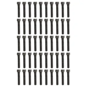 50PCS 3/8x2 inch Long Bolts for Wall Rock Climbing Holds Mounts, 3/8-16 Socket Head Allen Cap, Alloy Steel Durable & Easy Hanger Hardware Ice Screws, Gear Kit Bundle Supplies Designed for Indoor Use