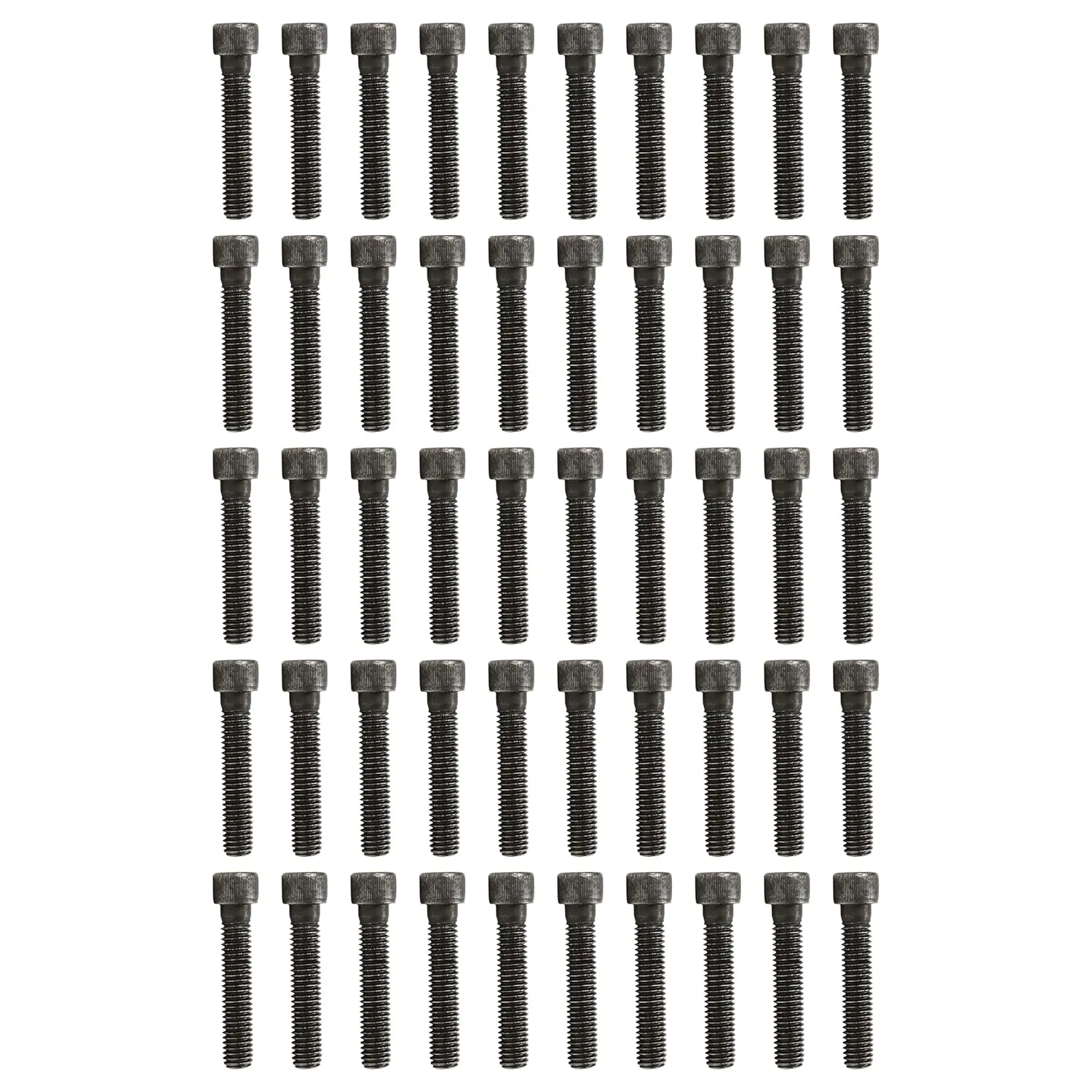 50PCS 3/8x2 inch Long Bolts for Wall Rock Climbing Holds Mounts, 3/8-16 Socket Head Allen Cap, Alloy Steel Durable & Easy Hanger Hardware Ice Screws, Gear Kit Bundle Supplies Designed for Indoor Use