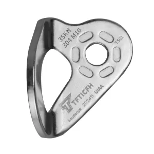 5pc UIAA 35kN Heavy Duty Stainless Steel Climbing Bolt Hanger, M10, Silver, Button Head, 10mm Bolt, for Rock Climbing, Hammock, Gym, Aerial Work, Caving, Rescue