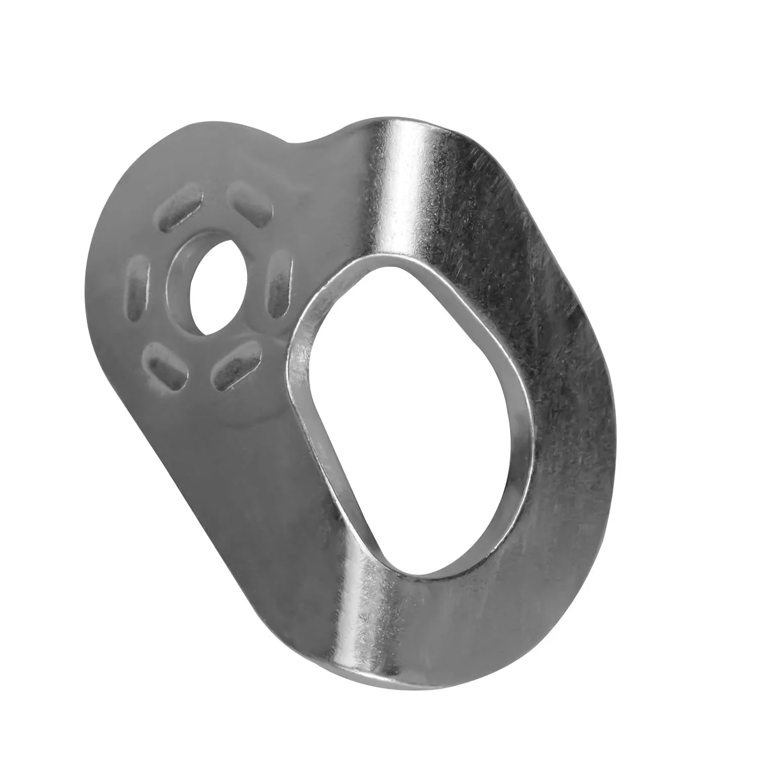 5pc UIAA 35kN Heavy Duty Stainless Steel Climbing Bolt Hanger, M10, Silver, Button Head, 10mm Bolt, for Rock Climbing, Hammock, Gym, Aerial Work, Caving, Rescue