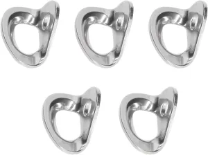 5Pcs Climbing Bolt Hangers, Stainless Steel Climbing Anchor Bolt, M10 Silver Bolting Hanger Suitable for 10 mm / 3/8" Bolt