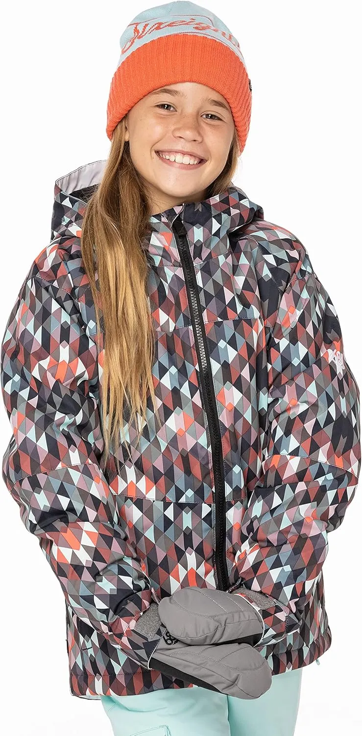686 Girl's Athena Jacket - Insulated Coat with 2-Layer Fabric Design, Modern Fit and Taped Seams - Water & Weather Resistant