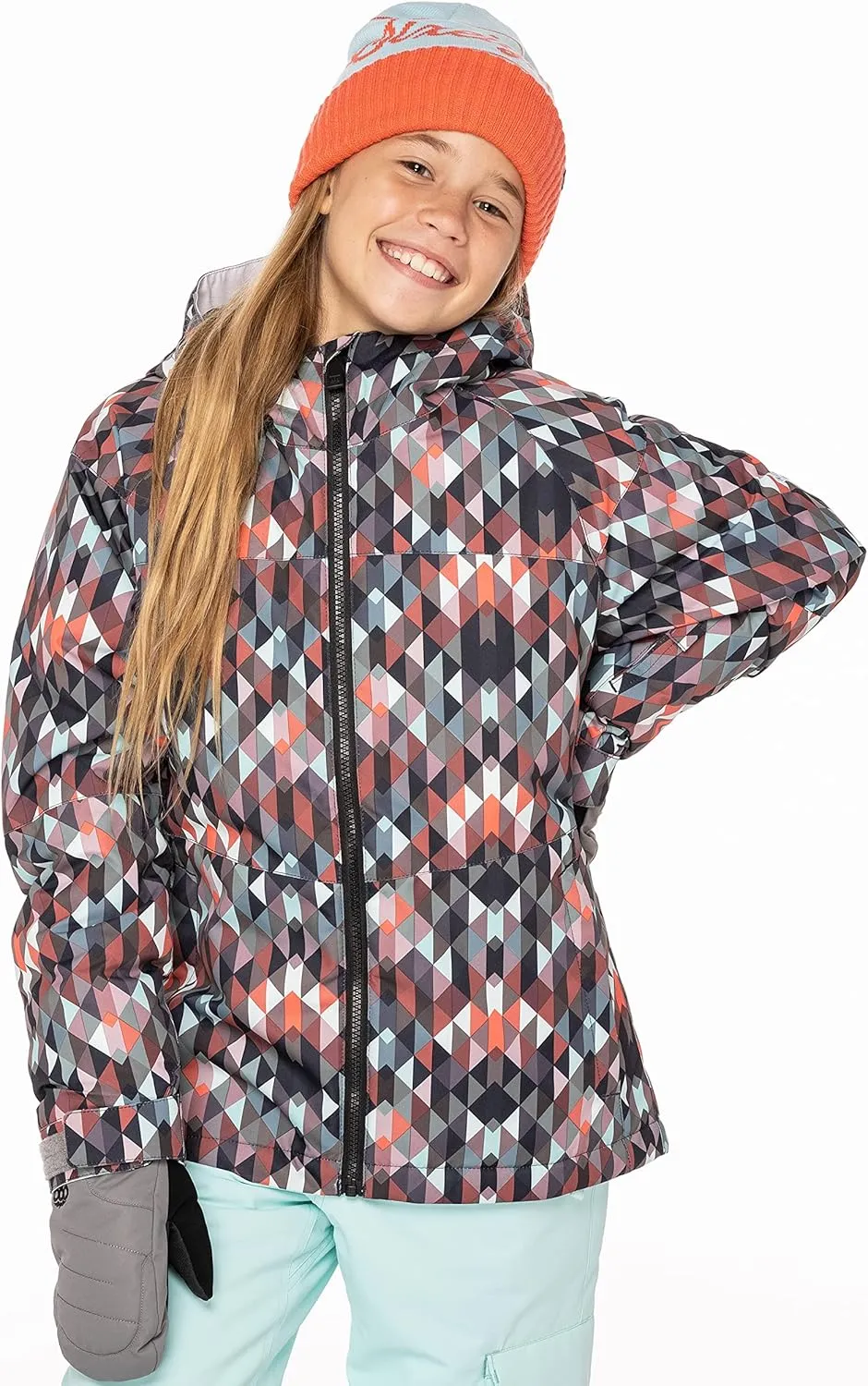 686 Girl's Athena Jacket - Insulated Coat with 2-Layer Fabric Design, Modern Fit and Taped Seams - Water & Weather Resistant