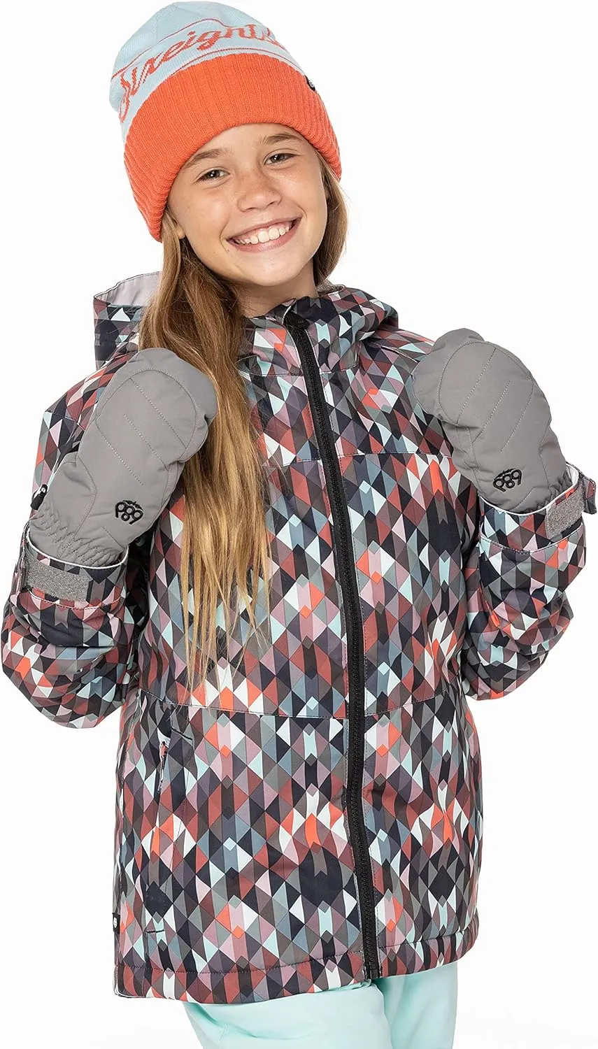 686 Girl's Athena Jacket - Insulated Coat with 2-Layer Fabric Design, Modern Fit and Taped Seams - Water & Weather Resistant