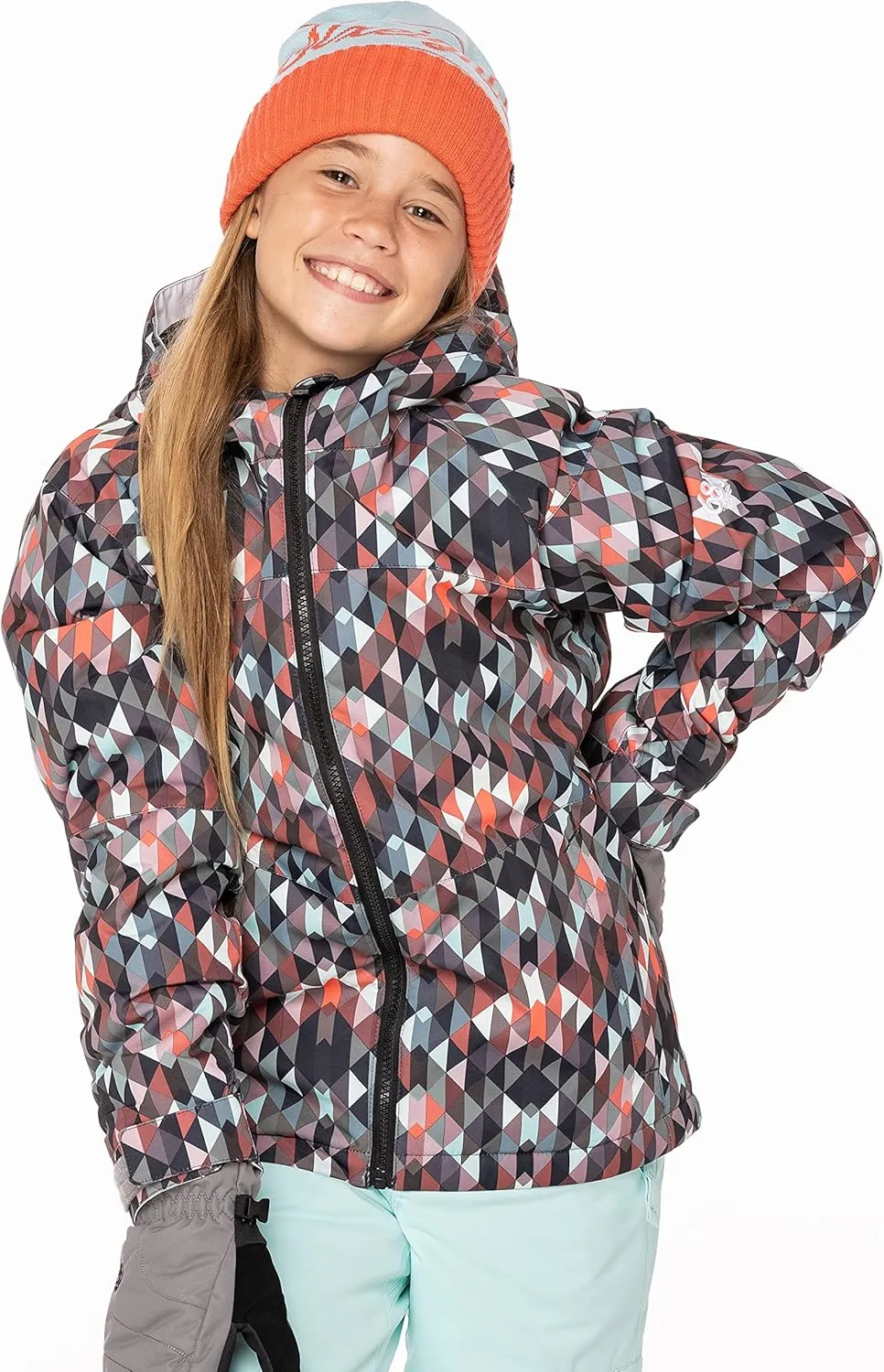 686 Girl's Athena Jacket - Insulated Coat with 2-Layer Fabric Design, Modern Fit and Taped Seams - Water & Weather Resistant