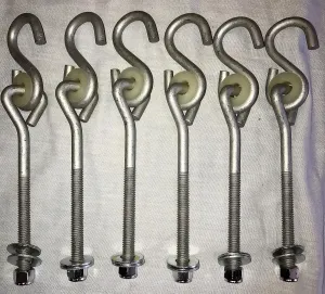 6" Bolt Hangers (4" Shaft Length)