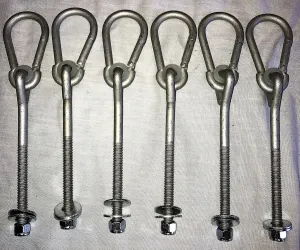 6" Snaphook Bolt Hangers (4" Shaft Length)