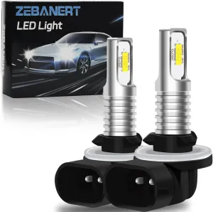 886 Fog light bulbs Fit For Golf Cart EZGO Club Car DS Precedent, Super Bright CSP Chip 6000LM 6000K White Fog light bulbs Fit For Golf Cart Light Kit （Pack of 2）