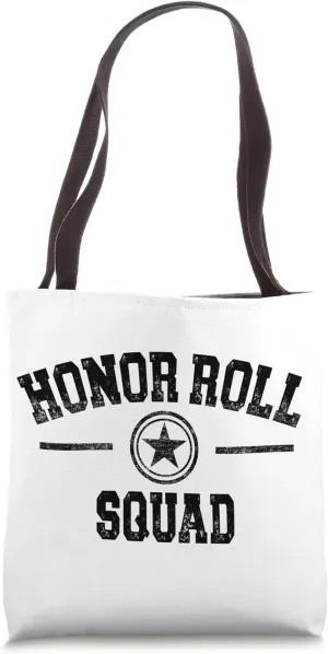 Academic Achievement Honor Roll Squad Retro Tote Bag
