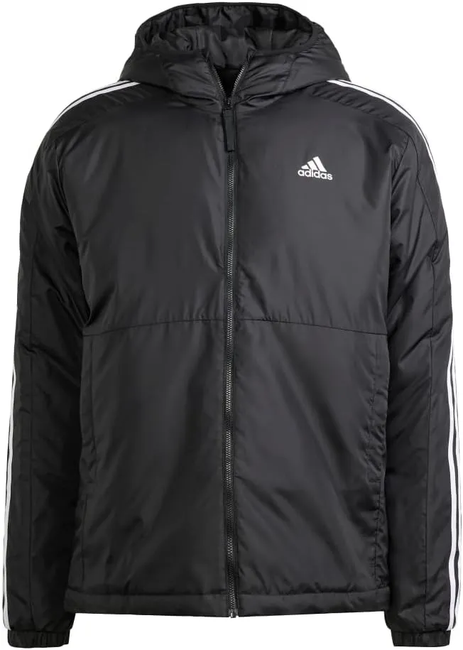adidas Men's Essentials 3-Stripes Insulated Hooded Jacket