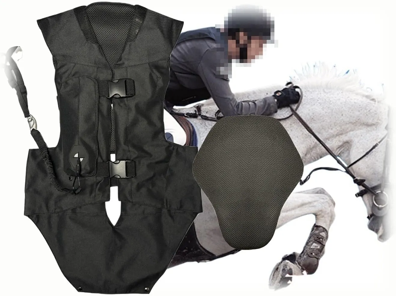 Adult Horse Riding Airbag Vest Equestrian Jackets 0.03S Trigger Airbag Wearable Air Bag