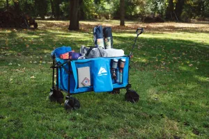 All-Terrain Big Bucket Cart Wagon, Height 27", Blue