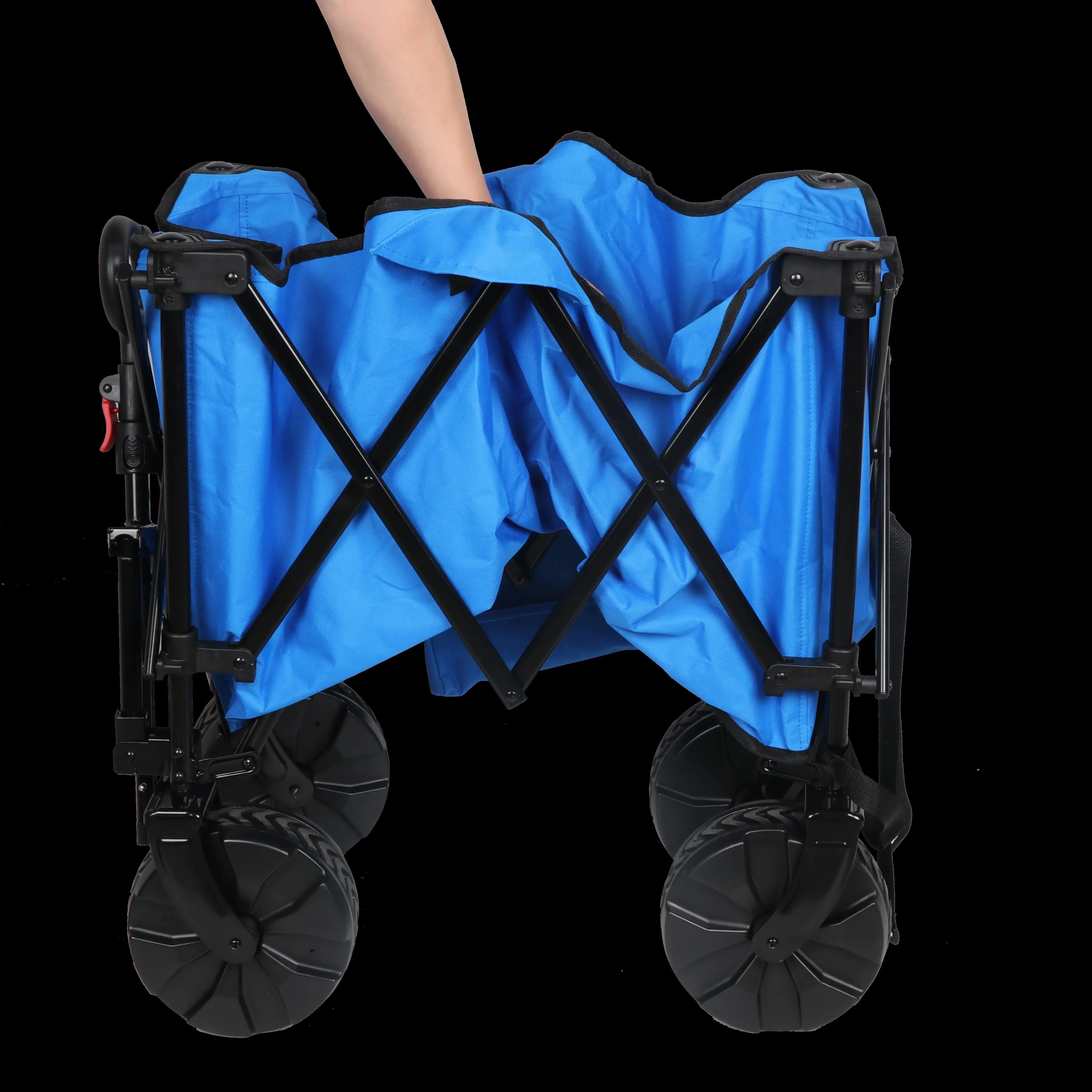 All-Terrain Big Bucket Cart Wagon, Height 27", Blue