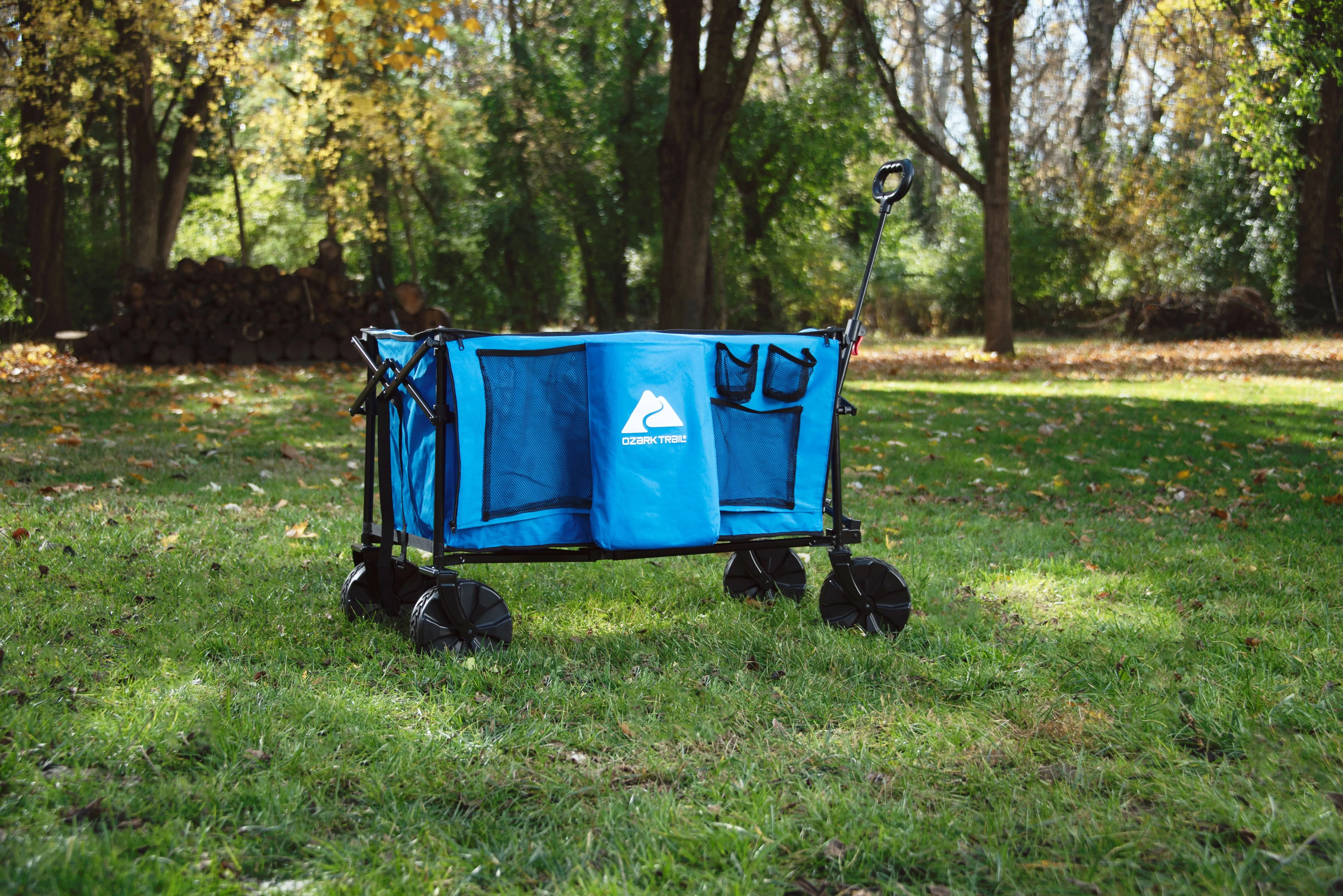 All-Terrain Big Bucket Cart Wagon, Height 27", Blue