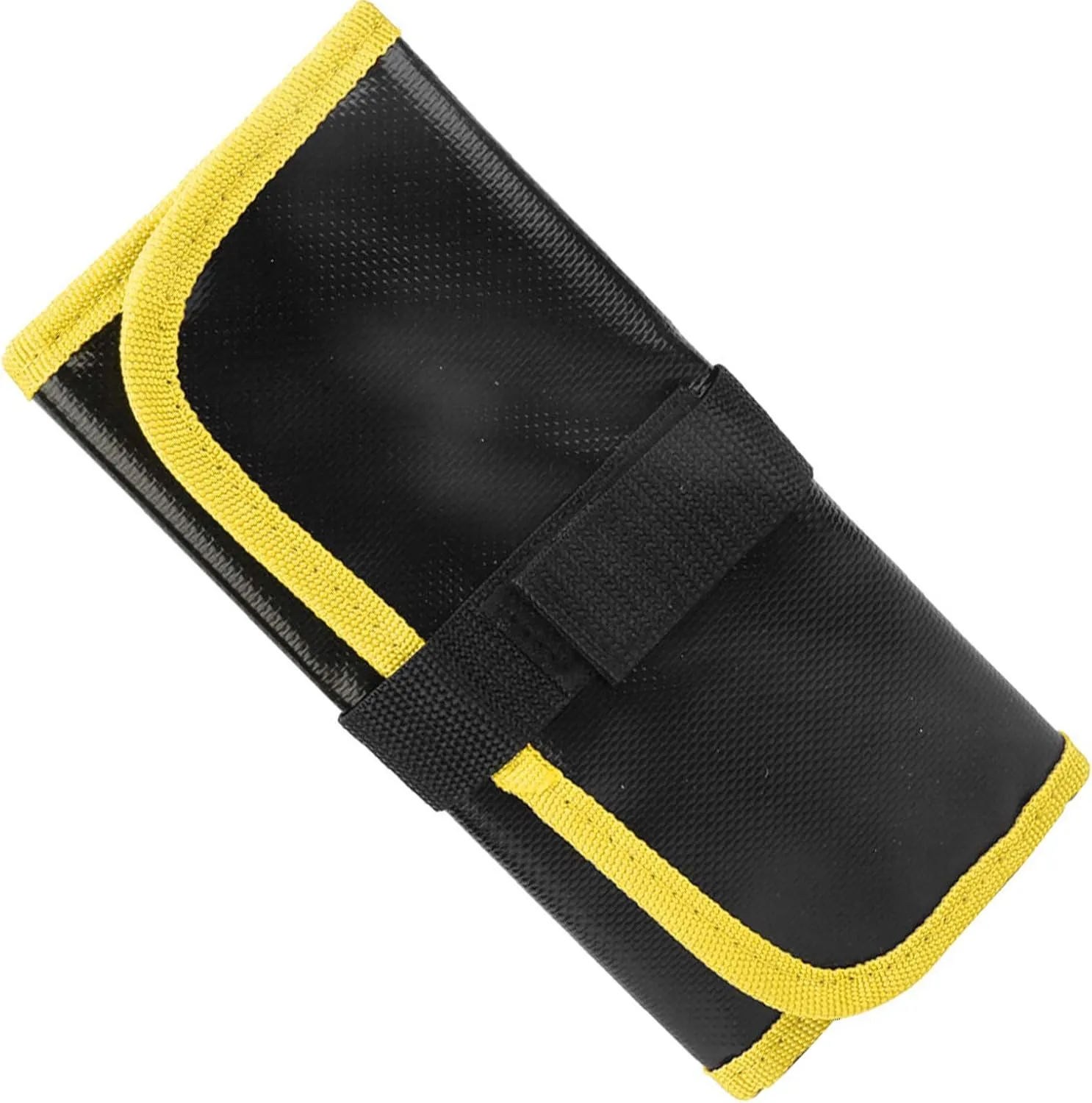 Alomejor Fishing Tackle Storage Bag Portable Roll up Big Game Fishing Lure Bag Spoons Baits Jigs Cast Lure Protective Pouch Pockets for Outdoor Fishing(yellow)