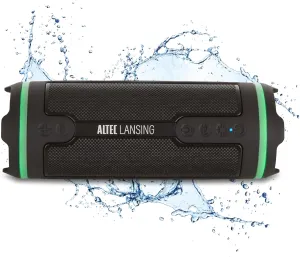 Altec Lansing HydraMOTION 2.0 Wireless Bluetooth Speaker, 16H Battery, RGB Lights, USB-C Quick Charge, IP67 Rated Waterproof Bluetooth Speaker, Mountable, Voice Assistant