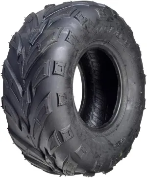 AlveyTech 145/70-6 V-Tread Tire - For the Monster Moto/Mega Moto Classic 80cc Mini Bike, All Terrain, Rubber Tubeless Tires for Go-Kart, Quad, Mini Dirt Bike, UTV, ATV, Lawn Mower and Electric Cart